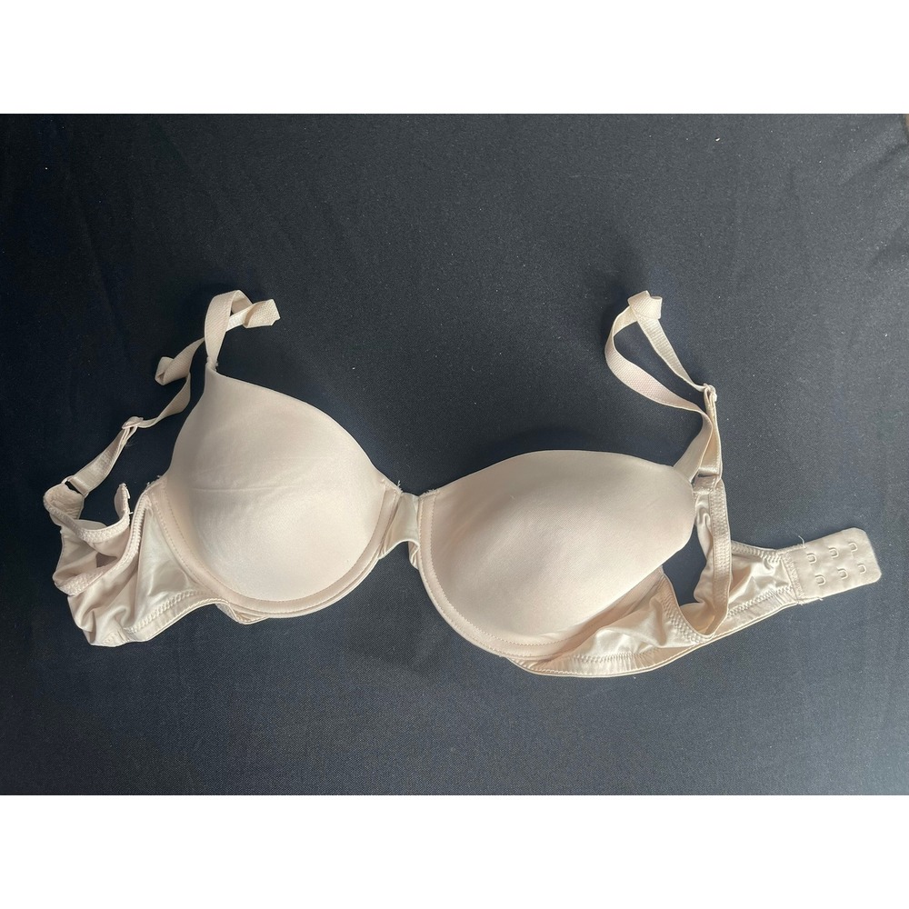 Ellen Tracy Beige Underwire T-Shirt Bra Size 34B Style 59378P2 Lightly Lined